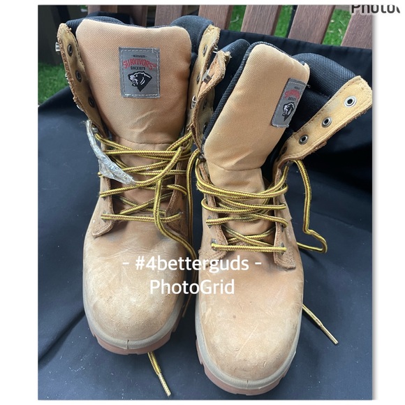 Herman Survivors Steel Toe Slip Resistant Boots Men Wide 7.5W EU 40W - Picture 6 of 16